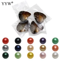 50pcslot freshwater pearl round bead 7 8mm freshwater cultured love wish pearl oyster mixed colors bead for diy jewelry making