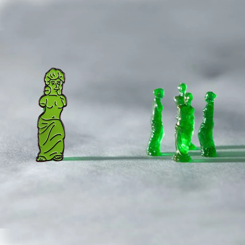 Гомер Зеленые конфеты прозрачная брошь в виде пуха эмалированная Gummy Venus мило