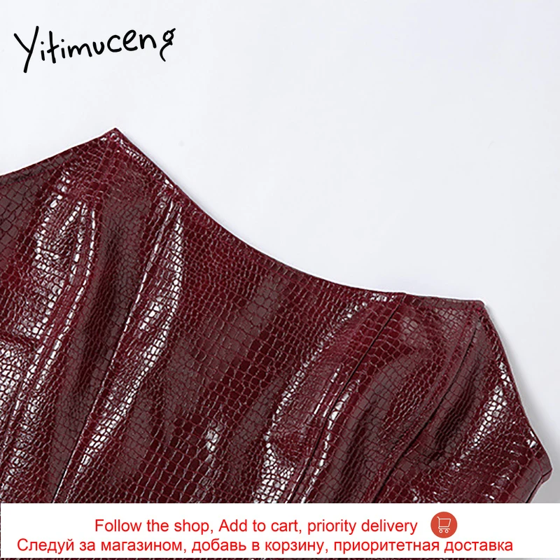 

Ytinuceng Bare Shoulde Tank Top Women Solid Sleeveless Strapless Crop Top Zipper Black Slim Sexy Club 2021 Summer New Short Vest