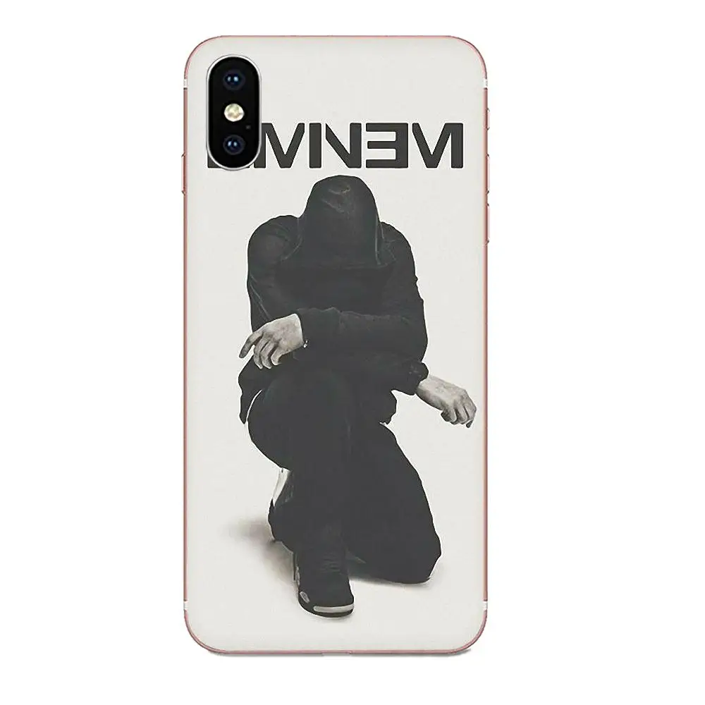 as picture Мягкий чехол для телефона Apple iPhone 11 Pro X XS Max XR 4 4s 5 5C 5S SE 6 6S 7 8 Plus хип-хоп Rapper Eminem - Цвет: as picture