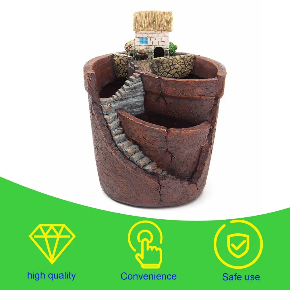 Креативные растения горшок с городом неба цветочный горшок комбинированный горшок из смолы для суккулентных растений Цветочная корзина горшок
