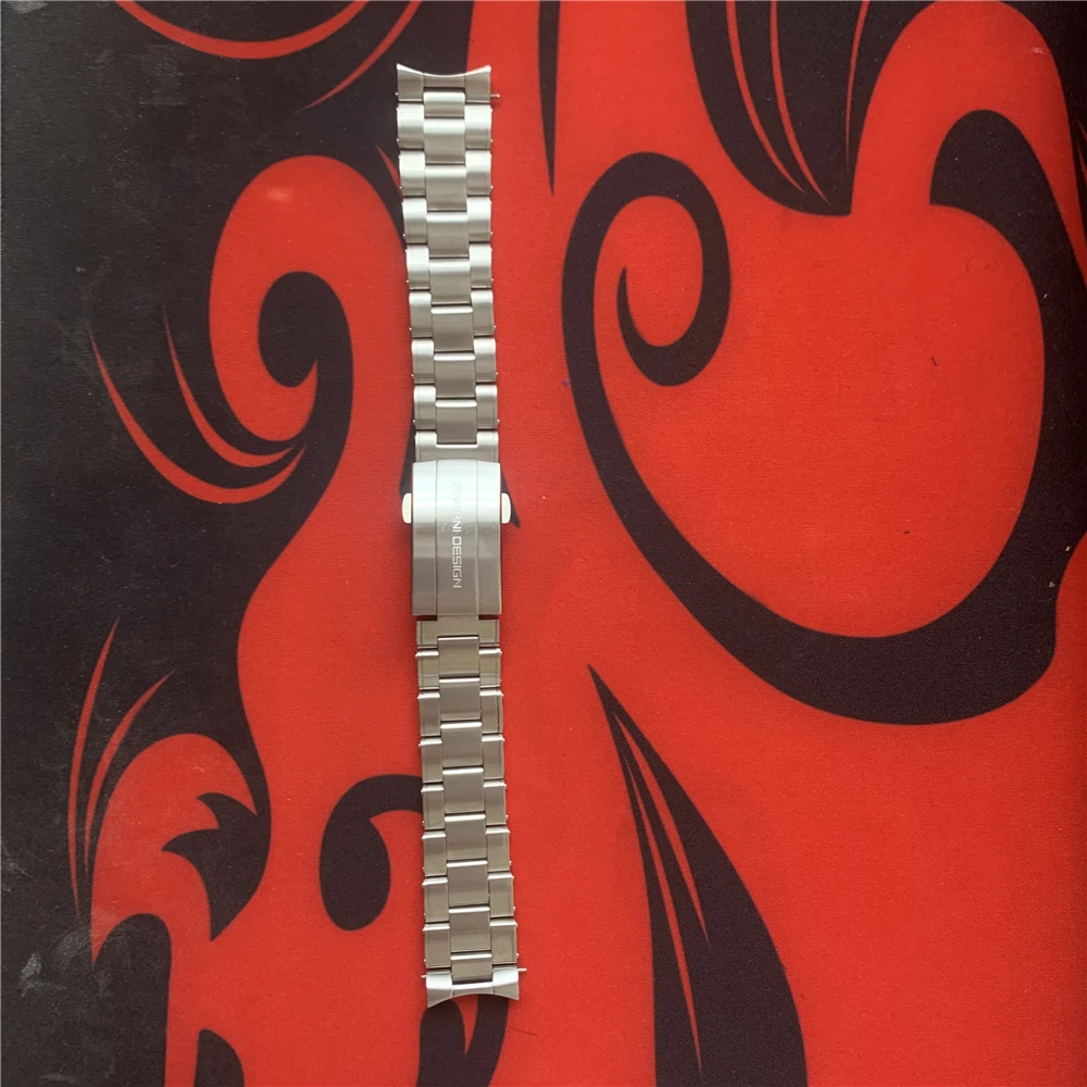 New PAGANI DESIGN Original For PD1661,PD1662.PD1667,PD1644 Watch 316L Stainless Steel Willow Nail Strap Width 20MM, Length 230MM