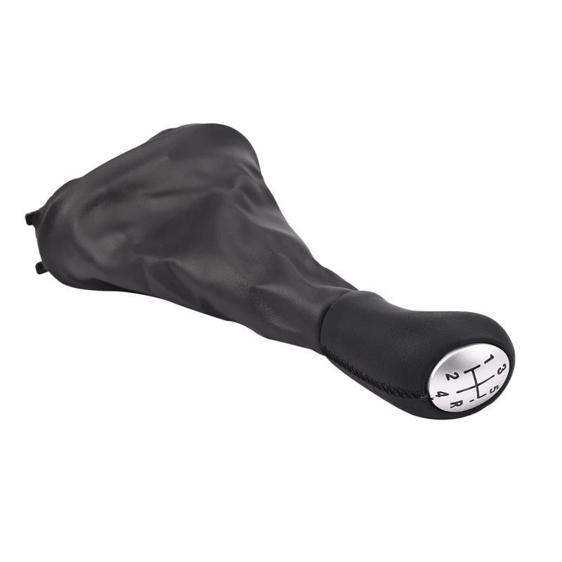 

5 Speed Leather Manual Car Gear Shift Knob Lever with Boot Cover for Renault Clio 2 Clio 3 Megane 2 Scenic 2 Kangoo