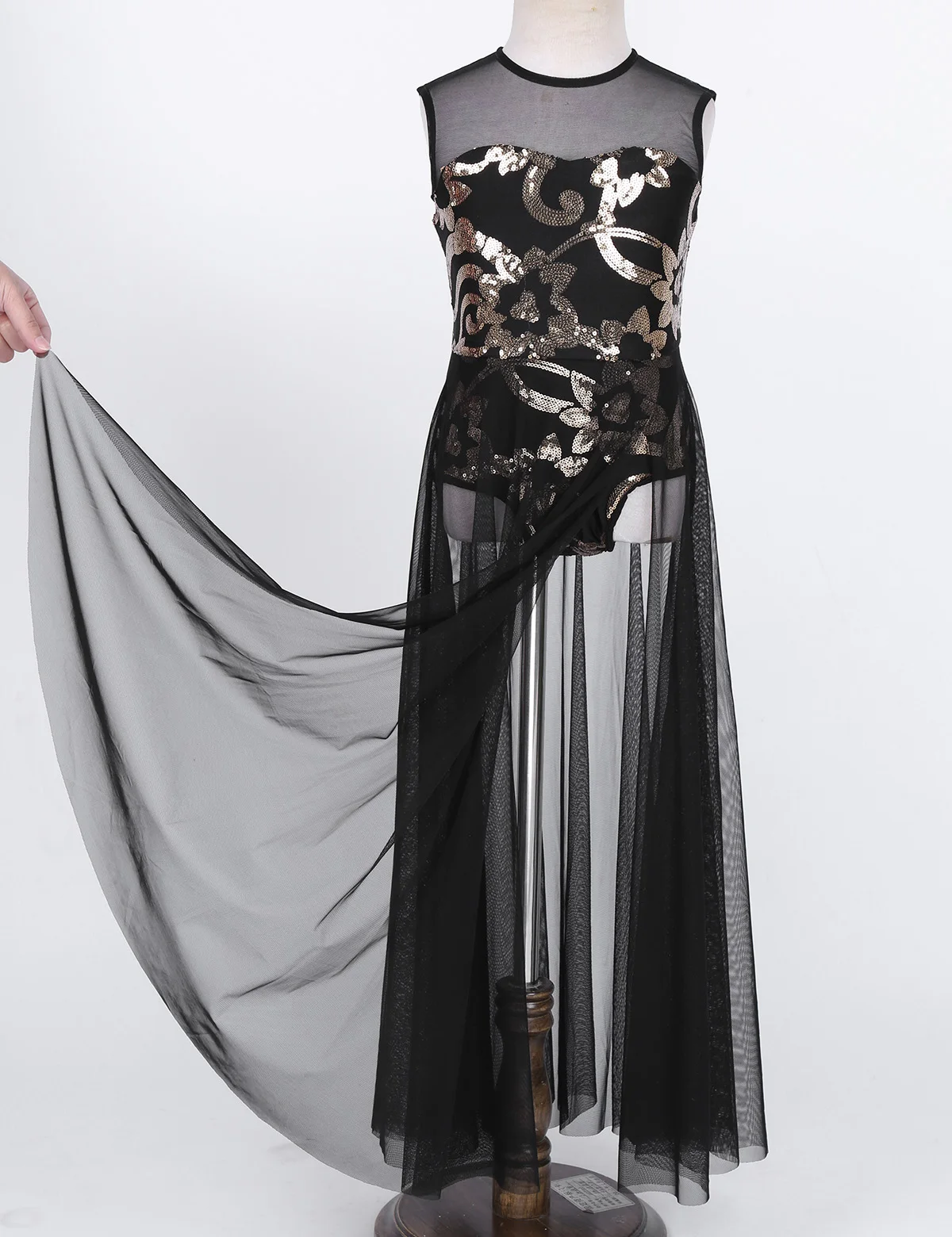 Лирическое платье для девочек-подростков танцевальное лирический костюм с