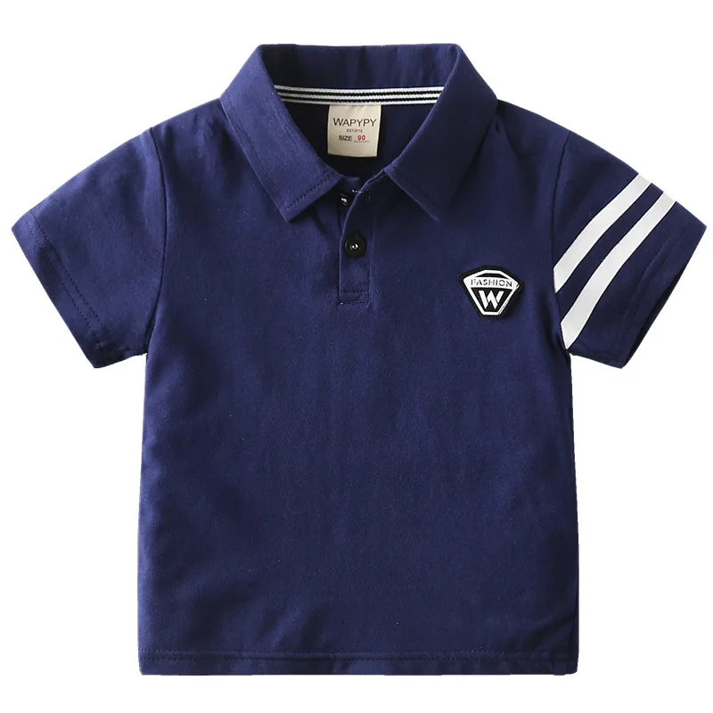 

2021 Summer Baby Boys Polo Shirts Short Sleeve Fashiom Clothes for Girls Cotton Tee Shirt Kids Tops Outwear Children's Clothing
