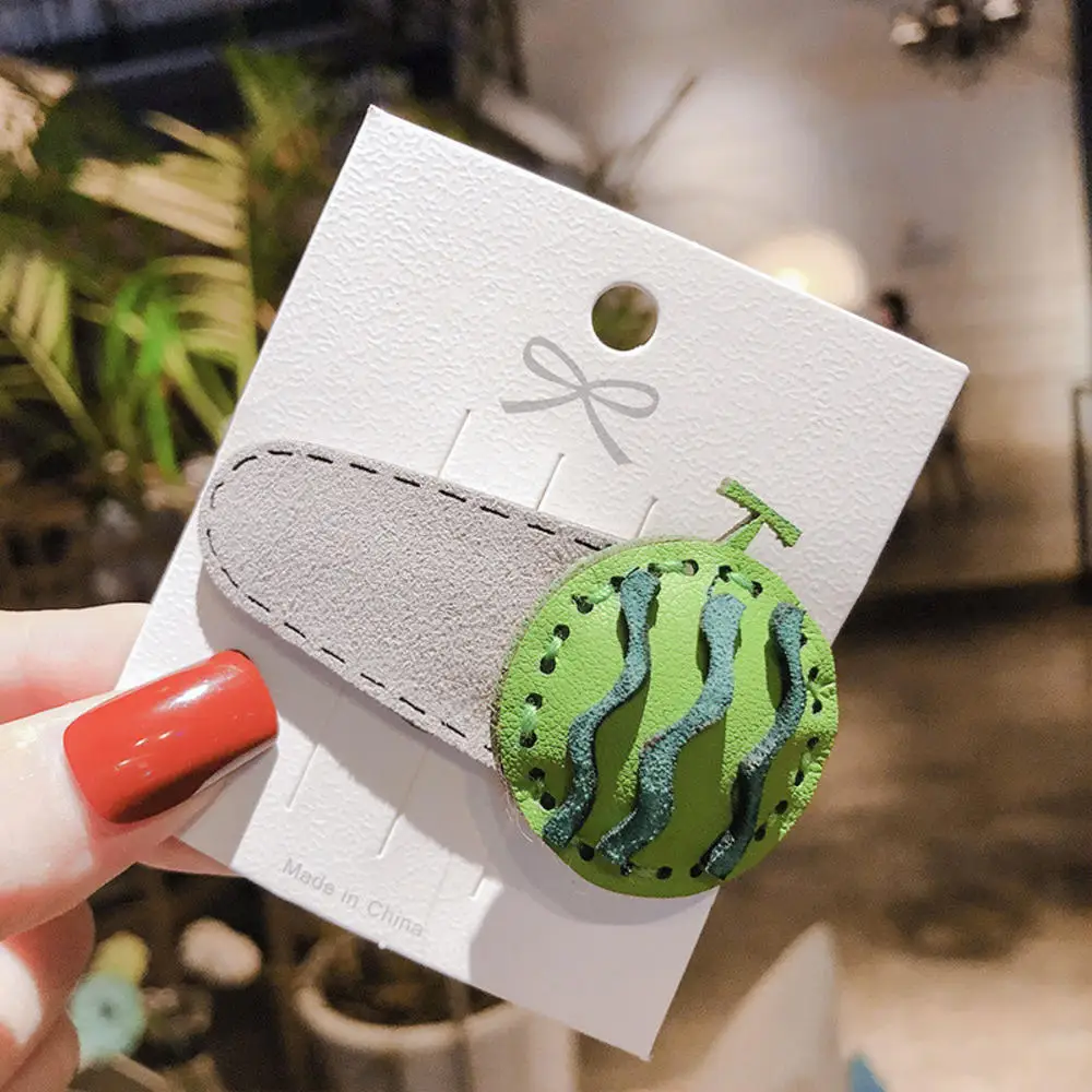 Детские Девочки фрукты Клубника принцесса Красочные зажимы для волос Сладкий