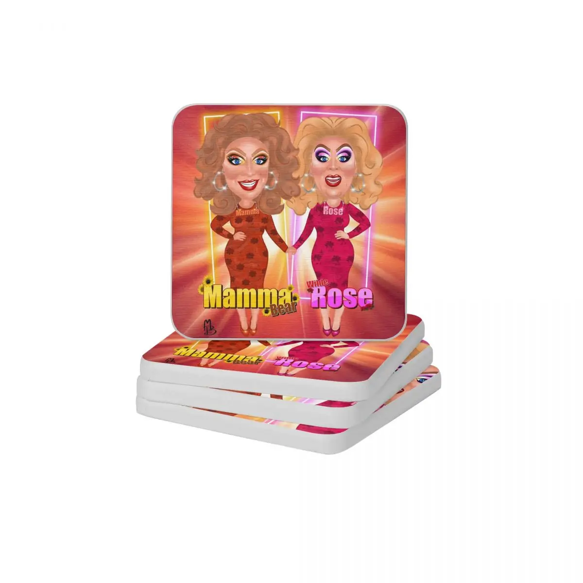 

Mamma Rose Diatomite Square Round Coaster MildewProof Cup Bonsai Mat Soap Toothbrush Pad 10x10cm