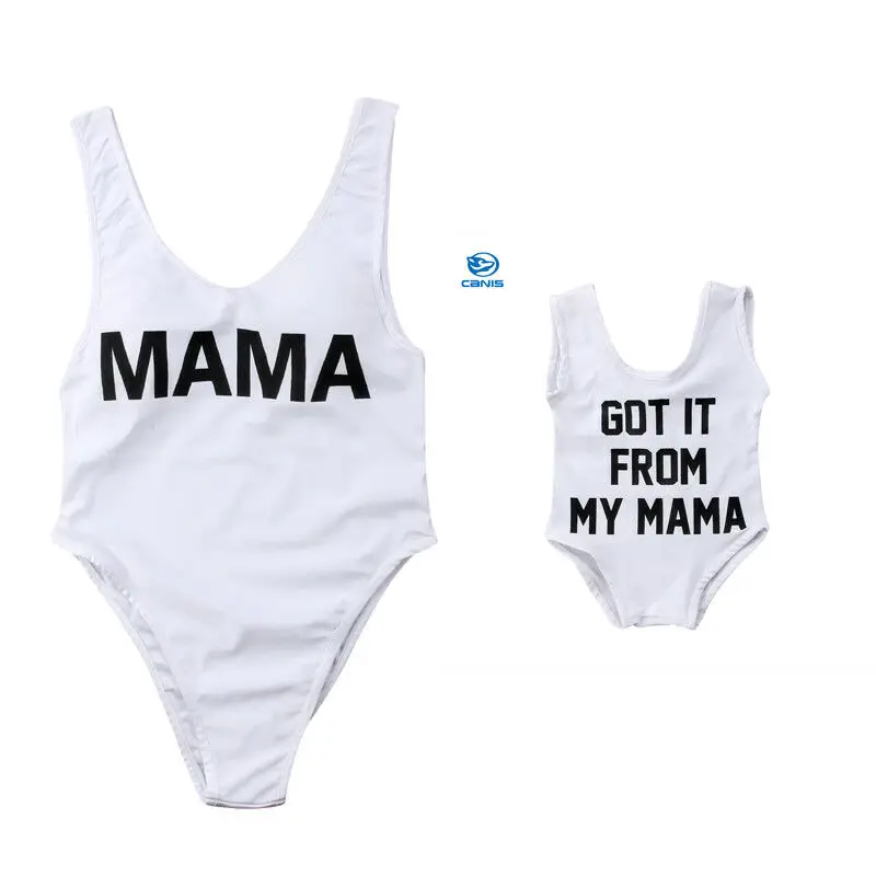 

UK Mother Daughter Family Matching Bikini Swimsuit Women Kids Baby Girl Swimwear