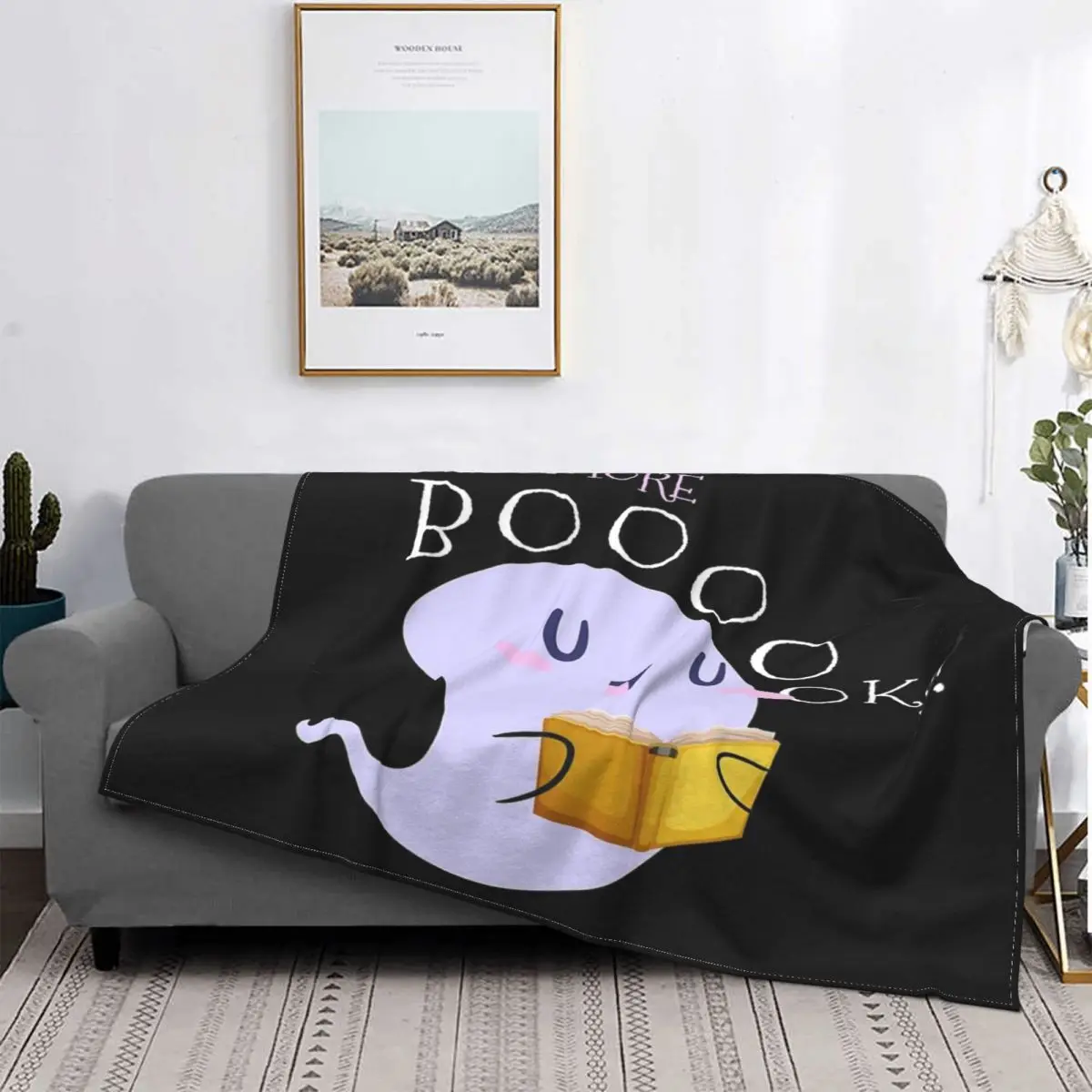 

Boooooks-Manta a cuadros para cama y sofah, cobertor para cama, manta de verano, camiseta fantasma 2