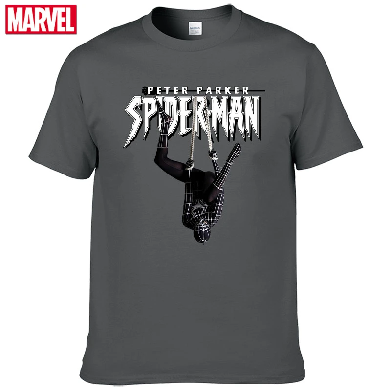 С изображением героев фильма Марвел мстители Человек-паук футболка удобные