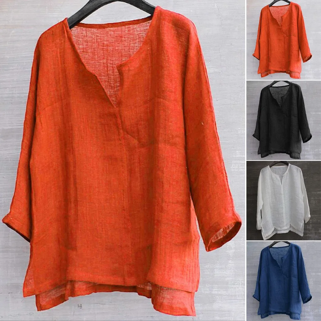 Повседневные мужские рубашки с длинным рукавом Camisa мужская рубашка короткая дышащая удобная однотонная Свободная блуза Топ уличная Camisa masculina