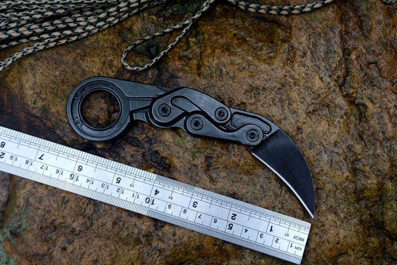 Механические спасательные ножи Kydex керамбит с фиксированным лезвием D2