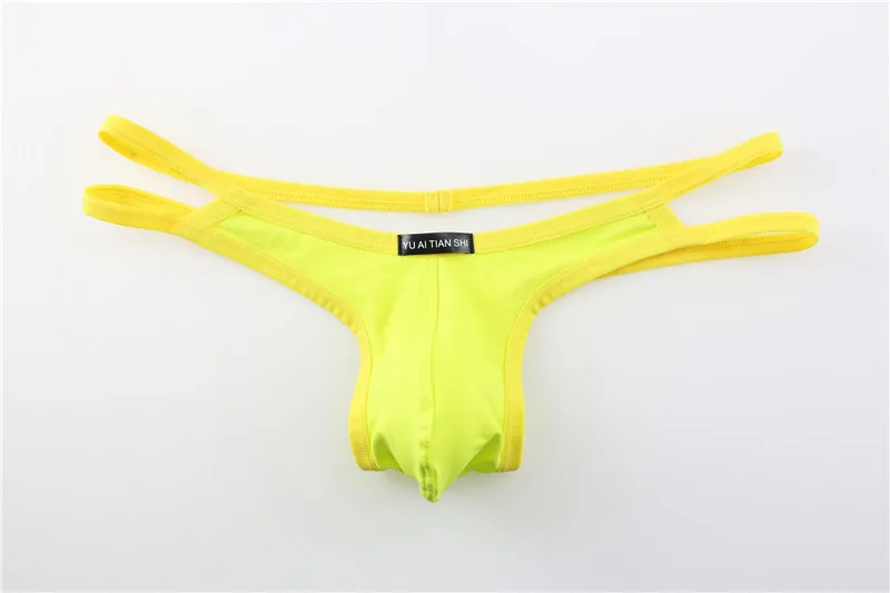 6PCS Mens Thong Sexy Underwear Low Waist Briefs Bikini G-string Thong Tanga Gay Underwear Thongs for Man T-back High Quality