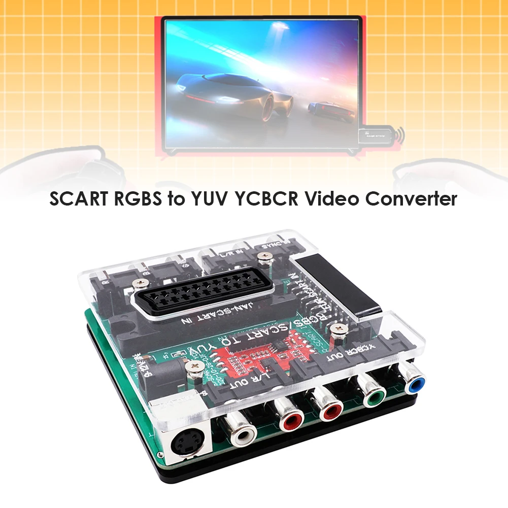 

Video Converter YCBCR Computer Supplies Office Caring SCART RGBS to YUV for DC Dreamcast Sega SFC PS2 Console