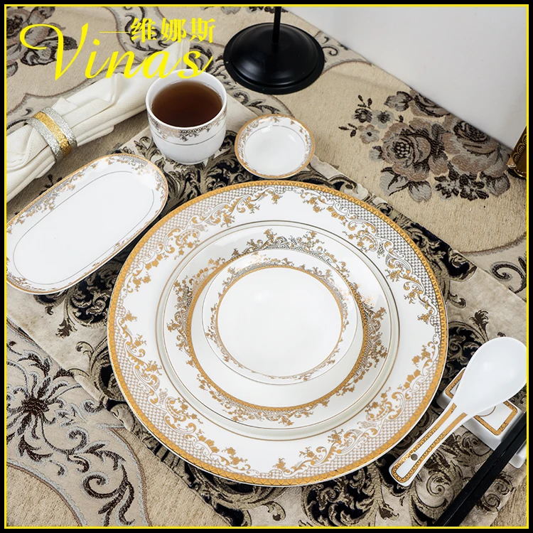 Роскошная Посуда в европейском стиле Пномпень керамическое обеденное блюдо