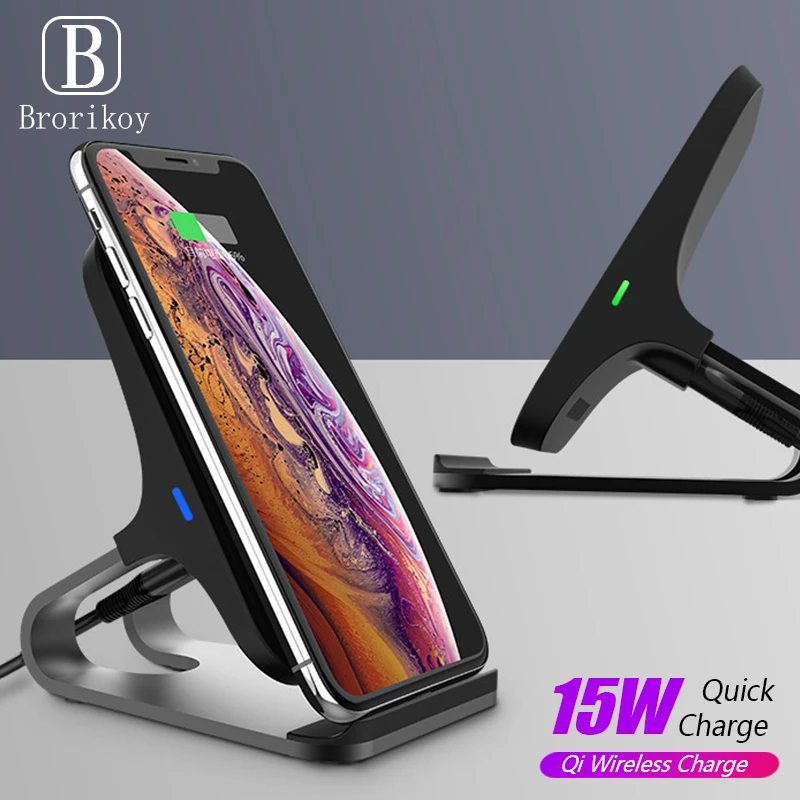 Беспроводное зарядное устройство Qi для iPhone X XS Max XiaoMi Samsung S8 S9 S10 Plus | Мобильные