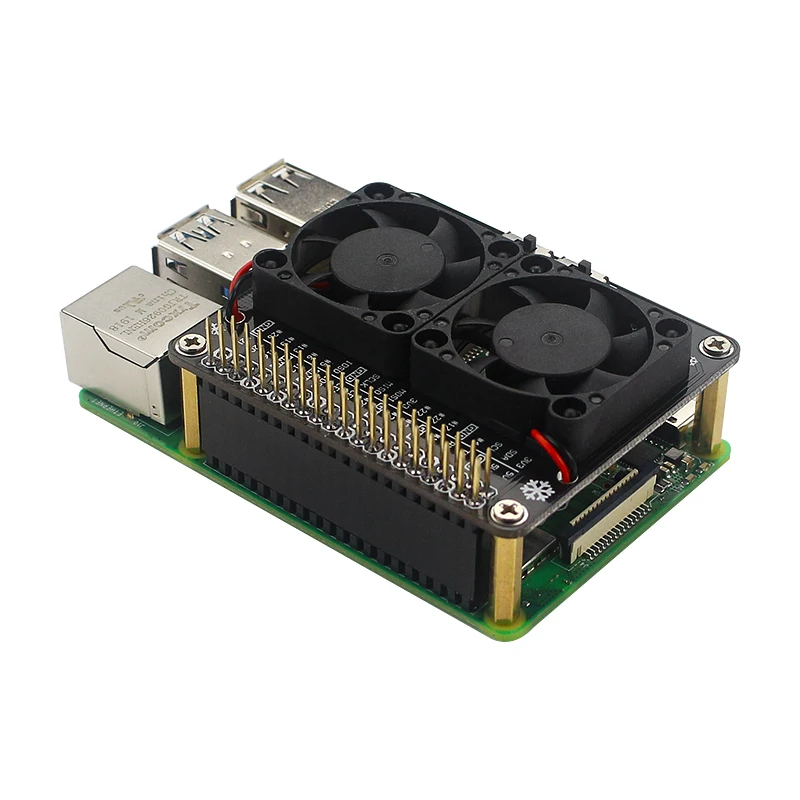 Удлинительная плата для Raspberry Pi 4 Model B GPIO охлаждающий вентилятор с сисветодиодный