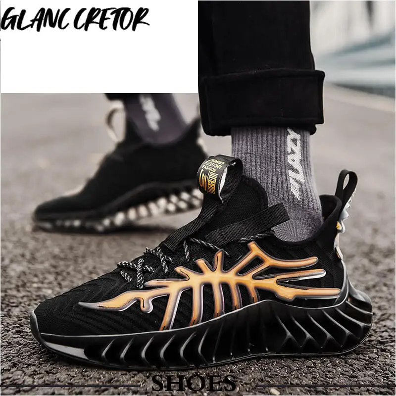 

2021 Fashion Breathable Men Trainers Mesh Sport Shoes Zapatillas De Deporte Professional Running Shoes For Men Blade Sneakers