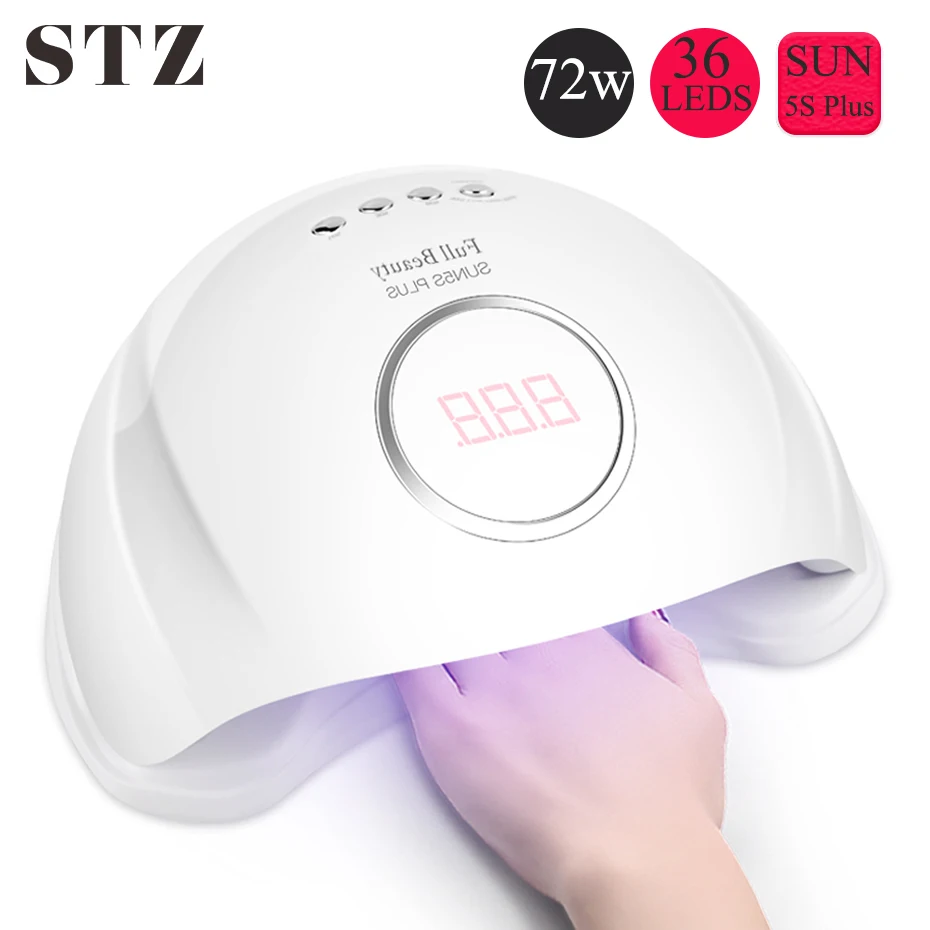 Сушилка для ногтей STZ 72 Вт рандомный маникюр Солнцезащитный свет сушилка всех