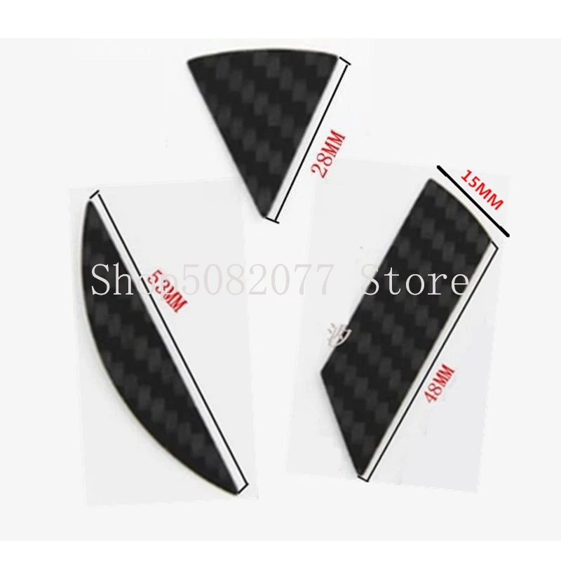 Блестящие наклейки из натурального углеродного волокна Стайлинг автомобиля