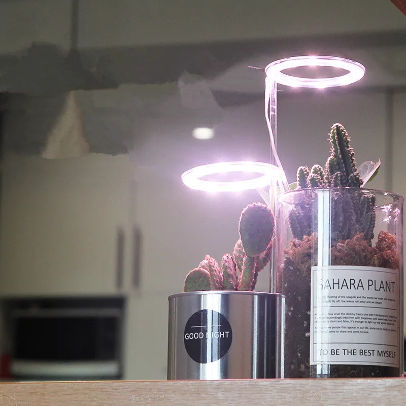 1pc Angel Ring Grow Light 5V USB Phytolamp For Plants Led Full Spectrum Growth Lighting Indoor Plant Succulents | Освещение