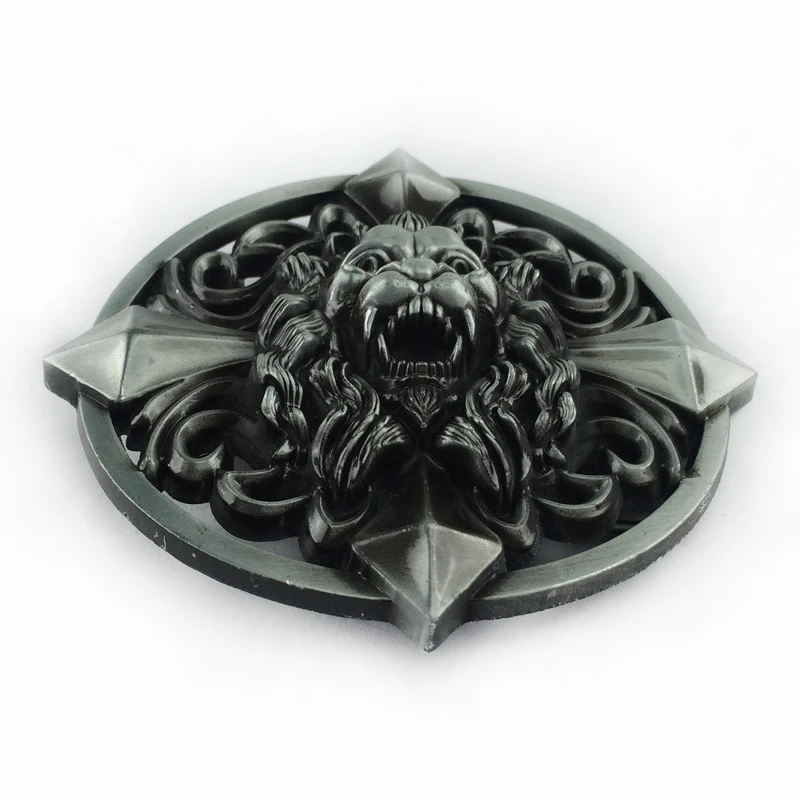 Классический Латунный ремень с пряжкой в виде животного и металлическими