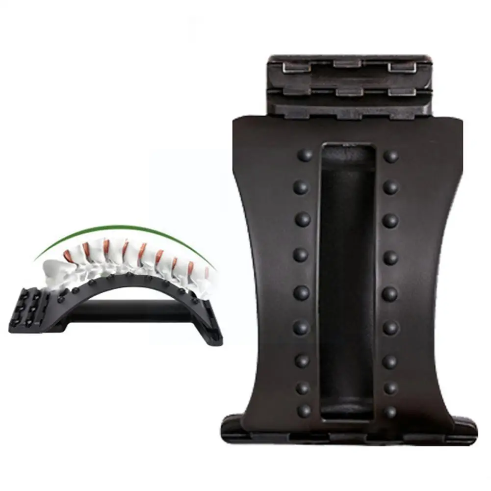 

Back Massager Stretcher Fitness Massage Equipment Relax Spine Corrector Support Chiropractic Pain Stretch Posture Relief Lu A7W1