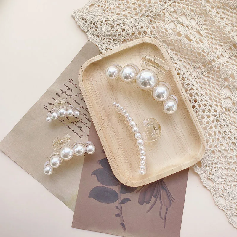 Жемчужная заколка для волос Корейская выбор интернет-знаменитостей темперамент