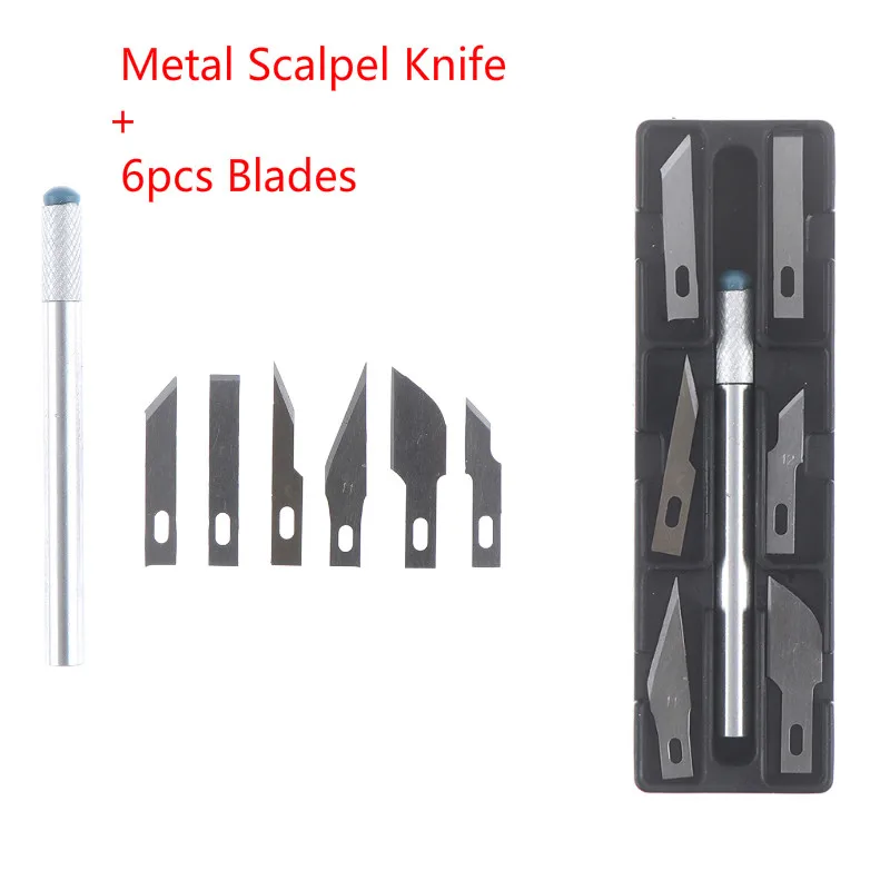Нескользящий металлический инструмент для фотовспышки резак с 6 лезвиями ручные