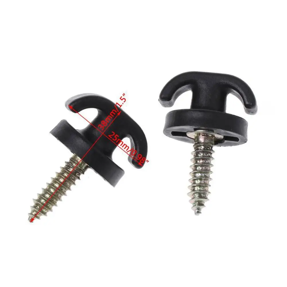 

4 /2Pcs Universal Car Rear Trunk Envelope Cargo Net Up Loop Ring Hook Trunk Hanging Hook Hook Down Screw Tie R9Q9