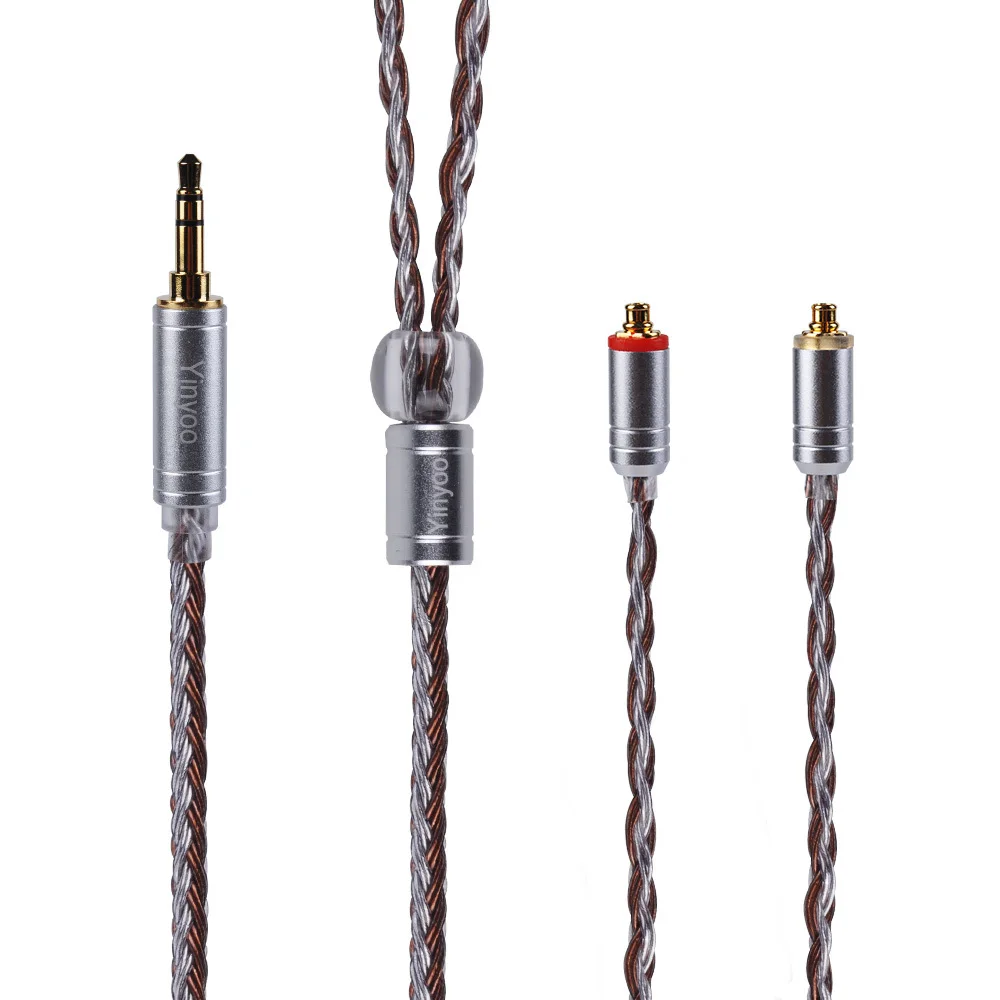 

16 Core с серебряным покрытием MMCX кабель для Shure SE215 SE535 SE846 наушники 3,5 мм 2,5 мм 4,4 мм Баланс для IPhone, Xiaomi, SONY
