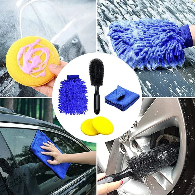 

14Pcs Car Cleaning Brush Set,Professional Car Cleaning Kit, Car Cleaning Brushes,Car Interior Cleaning Kit, Wheel Brush