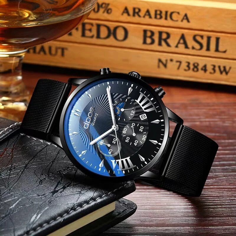 2019 relogio masculino роскошные часы мужские модные спортивные стальные кожаные с датой