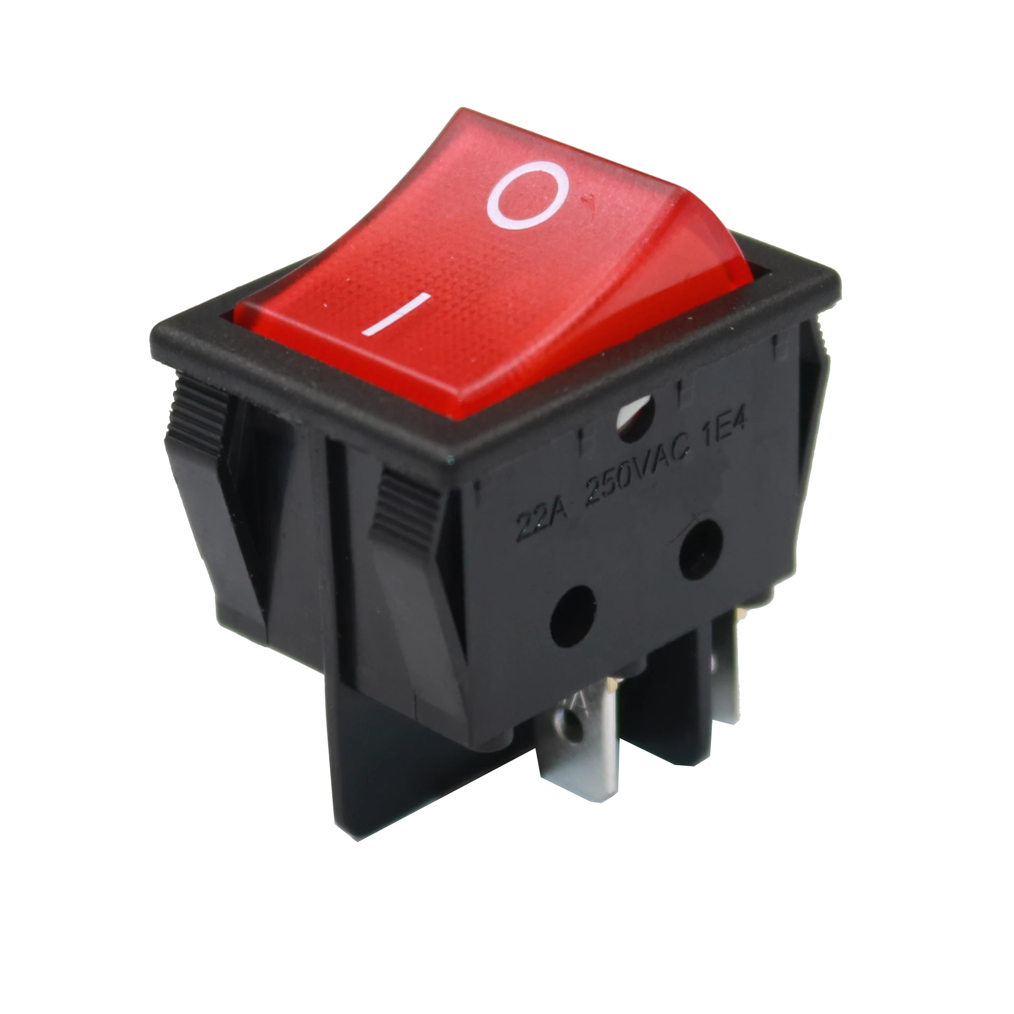 Красный циферблат с подсветильник кой 2 шт. переключатель высокого тока DPST 4