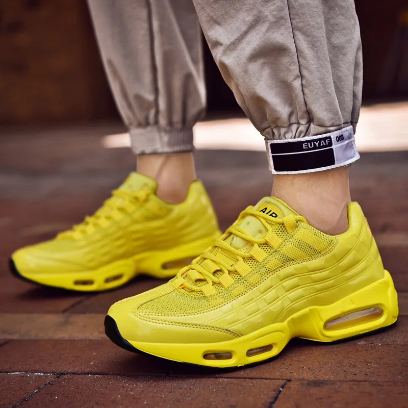 Мужские кроссовки с воздушной подушкой прогулочная обувь сетчатая дышащая