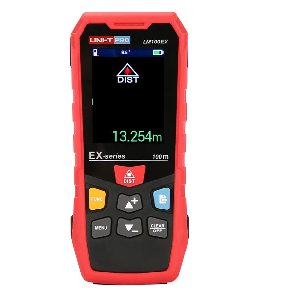 UNI-T LM50EX/LM70EX/LM100EX лазерный дальномер; вращающийся цветной экран профессиональный лазерный дальномер с коробкой - Цвет: LM100EX