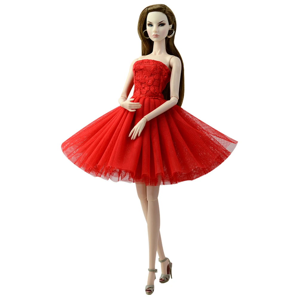 NK 1 х кукла красное платье Handmde балетное для куклы Барби аксессуары модная одежда