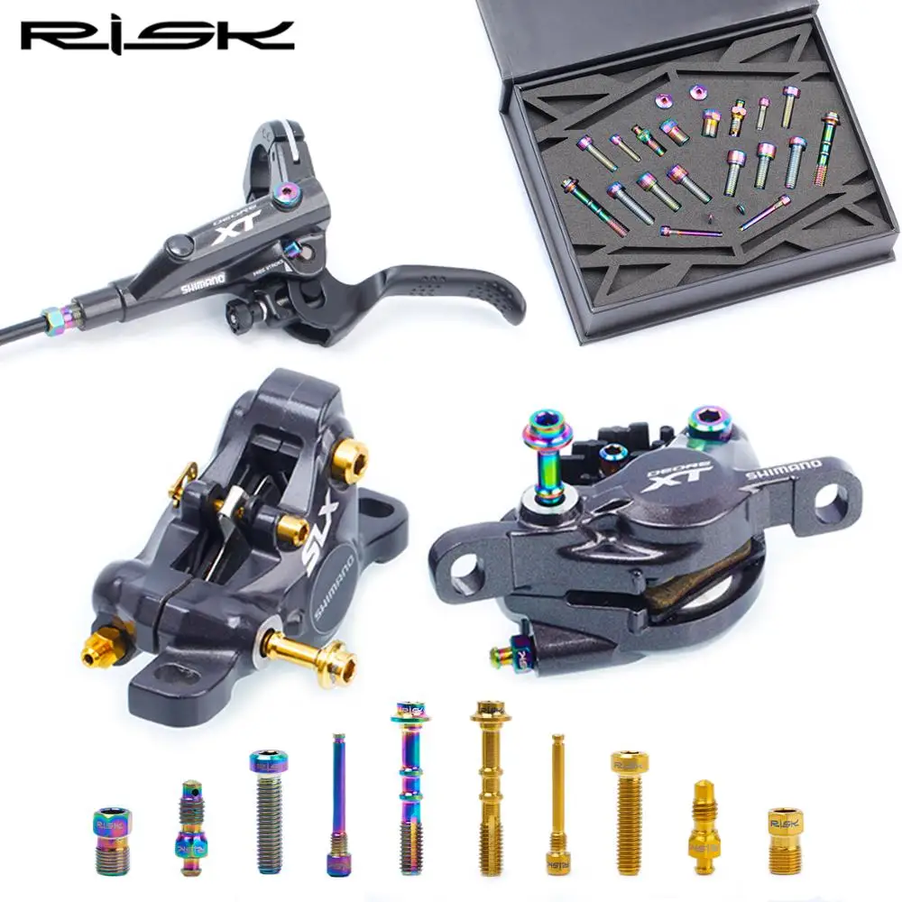 RISK RT124 M7000/8000 11/22 speed transmission kit oil brake titanium alloy screw upgrade kit upgrade parts lightweight and no r
