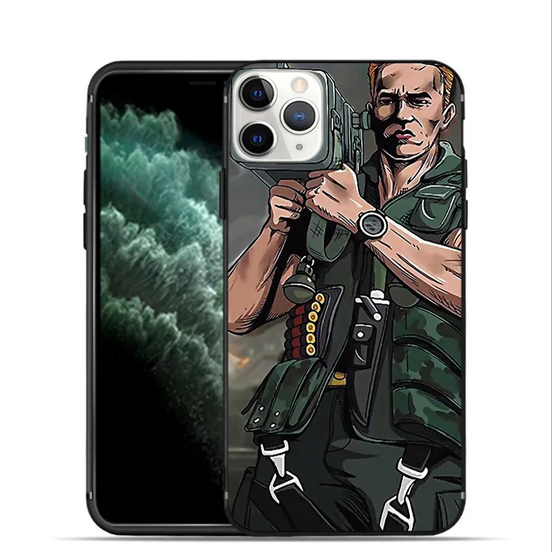 Чехол Schwarzenegger Movie Commando 1985 блестящий гладкий ТПУ Мягкий силиконовый чехол для iPhone
