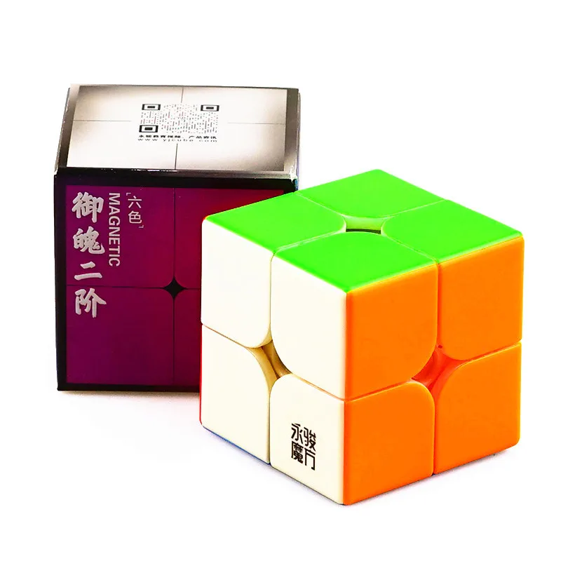 YongJun YJ YuPo M Magnetic Magnet 2x2x2 Safe ABS Magic Cube Educational Intelligence 2x2 Speed Twist Puzzle Kids Toys Gift | Игрушки и