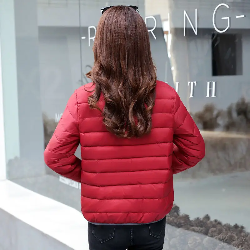 2023 Women Solid Parkas Female Thick Winter Zipper Pockets Warm Elegant Coat Jacket Ladies Casual Padded Parka Cotton Coats H878