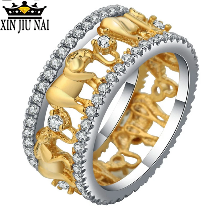 Роскошное кольцо из чистой меди под античное золото на удачу с 3D африканским