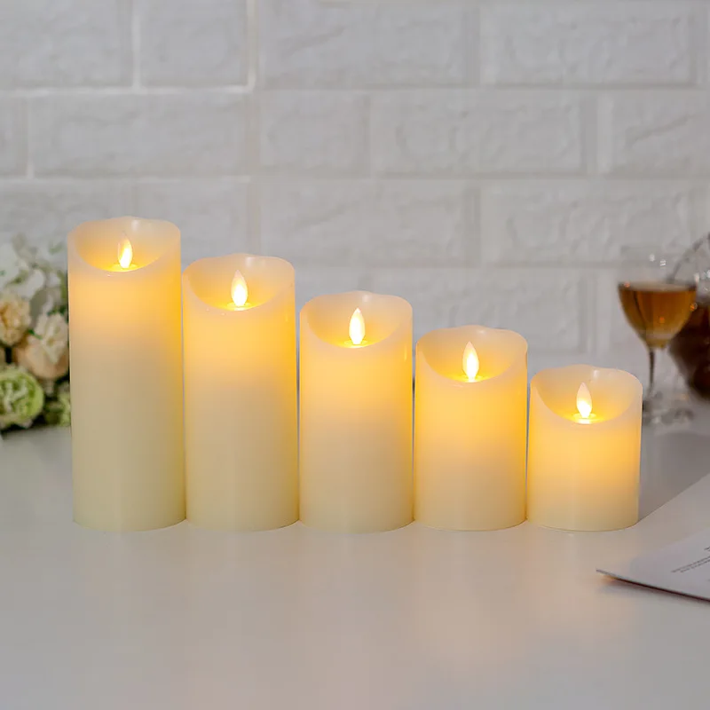 

3/5pcs Flickering Flameless Led Candle Battery Operated for Wedding /Party/Home/Christmas/Bedroom Decoration Lovely Night Light