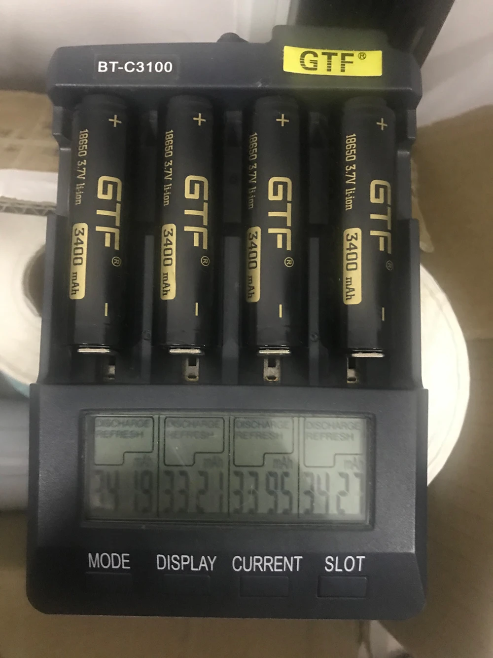2020 Новый GTF 18650 3400 мА/ч 100% Емкость 3 7 в литий ионный Перезаряжаемые Батарея для