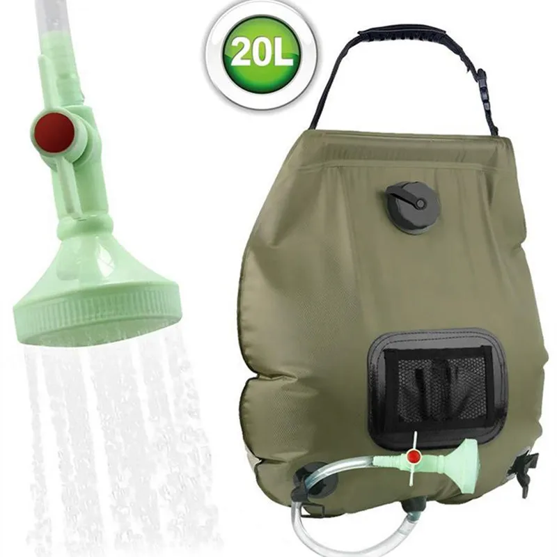 20L наружная Солнечная жаростойкая сумка для душа Портативная воды в лагере