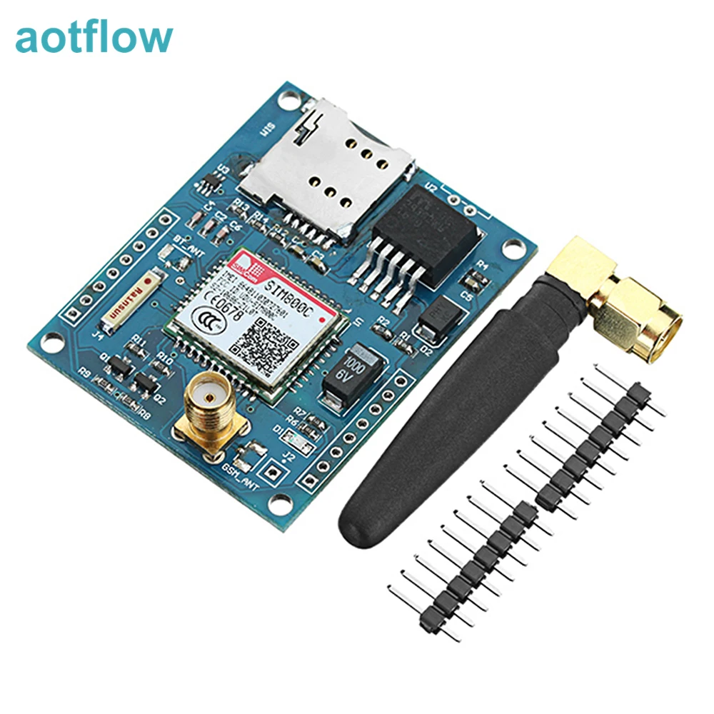 Макетная плата SIM800C модуль GSM GPRS Поддержка сообщений Bluetooth TTS DTMF четыре диапазона