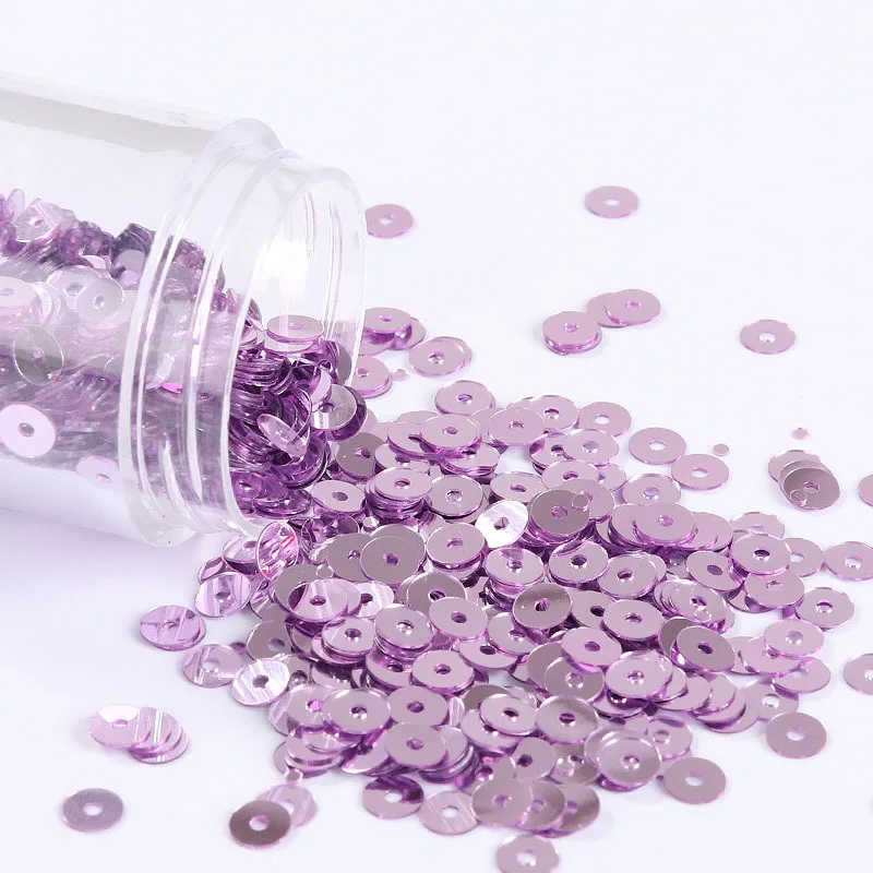 4 мм 5 6 плоские круглые ПВХ свободные блестки шитье ремесло для свадебного