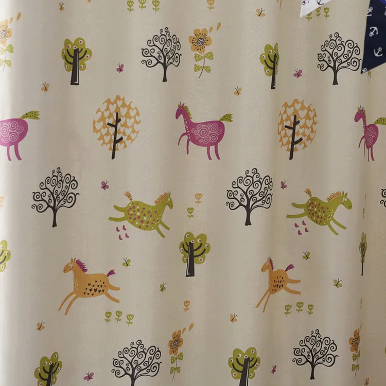 Мультяшные занавески для гостиной столовой спальни затенения мальчиков и