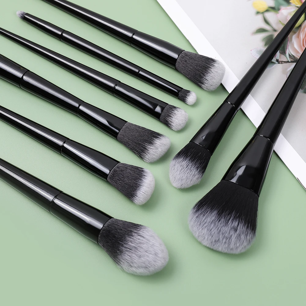 

10pcs/set black makeup brush set makeup foundation blush eye shadow kabuki mix makeup brush beauty tool
