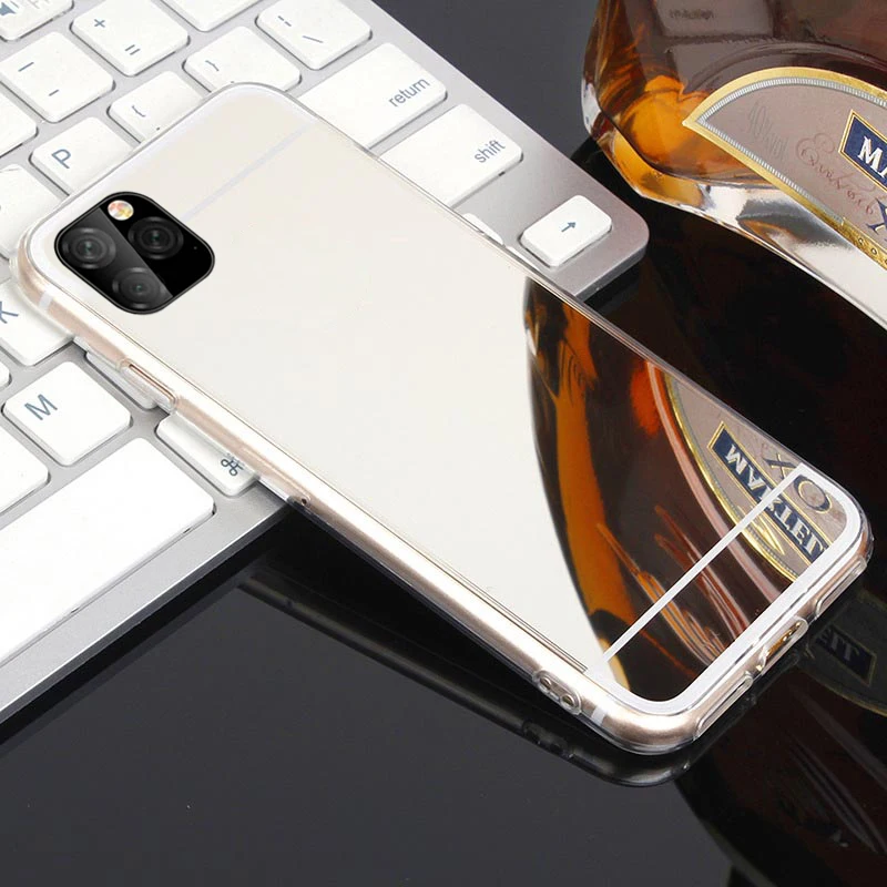 Роскошный зеркальный чехол цвета розового золота s для iPhone 5 S SE X чехол для телефона для iPhone 6S 6 7 8 Plus XS Max XR 11 Pro Max Модный чехол из ТПУ